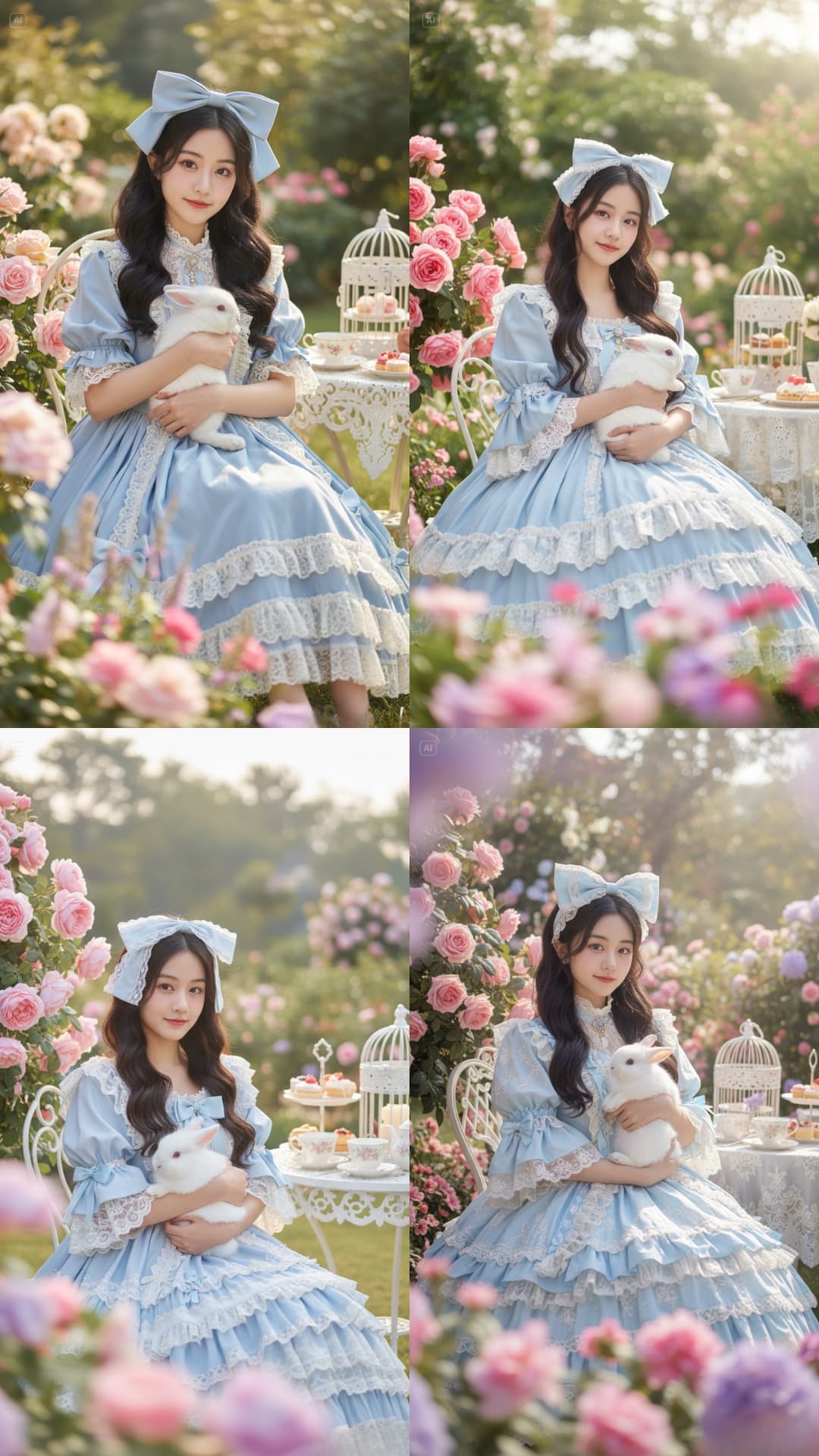 Lady in the Rose Garden