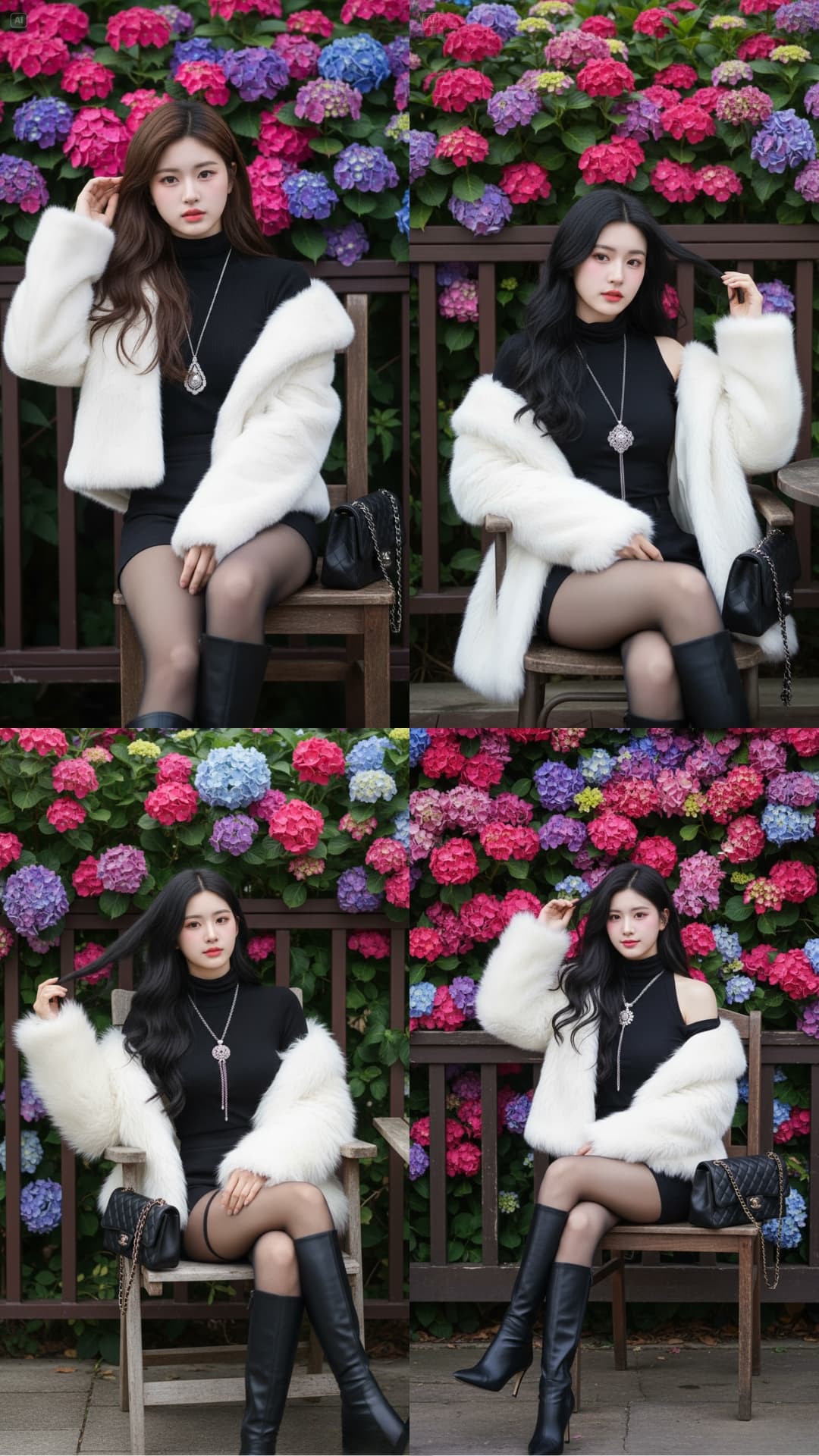 Fascinating Among the Hydrangea Flowers