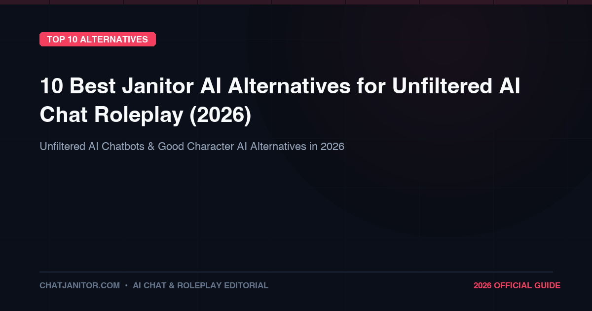 10 Best Janitor AI Alternatives for Unfiltered AI Chat Roleplay (2026)