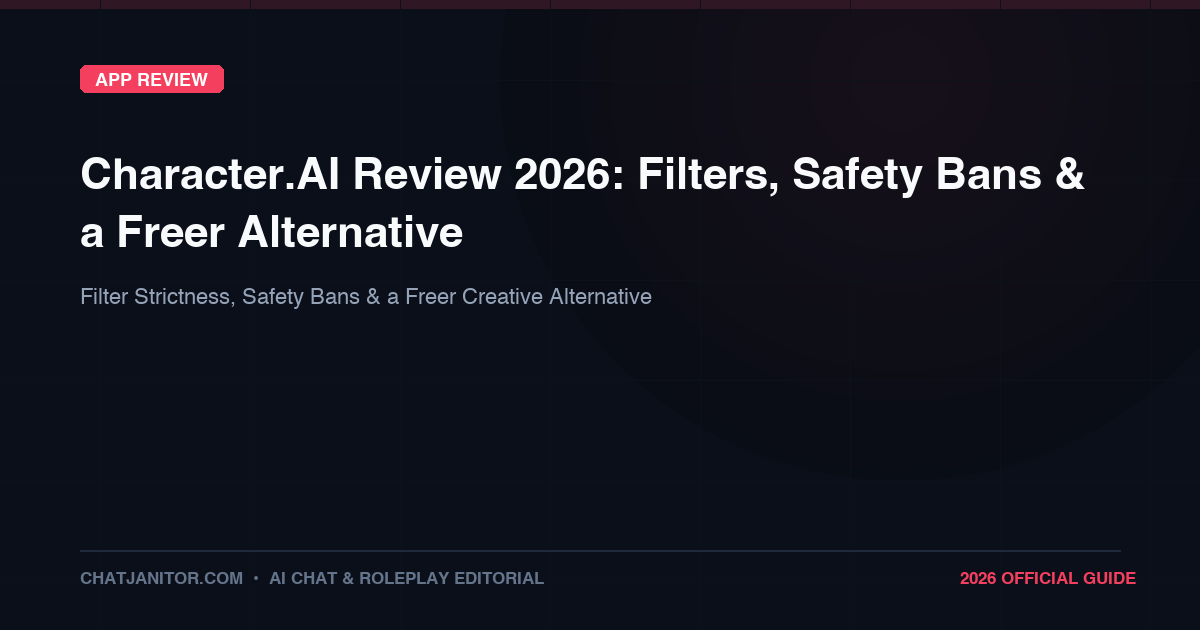 Character.AI Review 2026: Filters, Safety Bans and a Freer Alternative