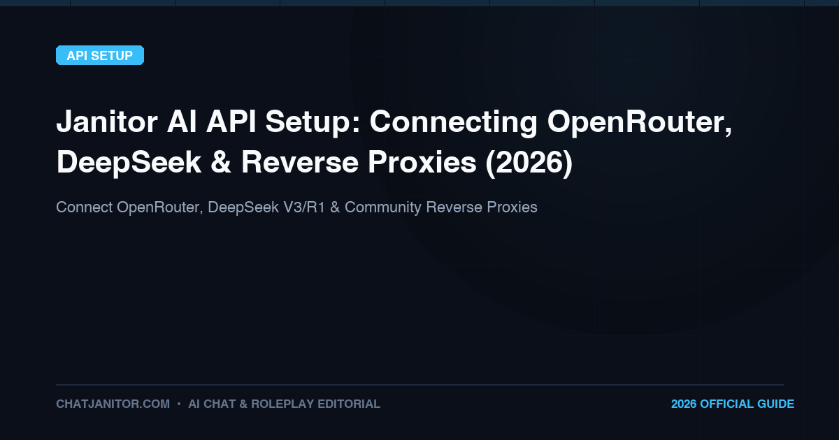 Janitor AI API Setup: Connecting OpenRouter, DeepSeek and Reverse Proxies (2026)