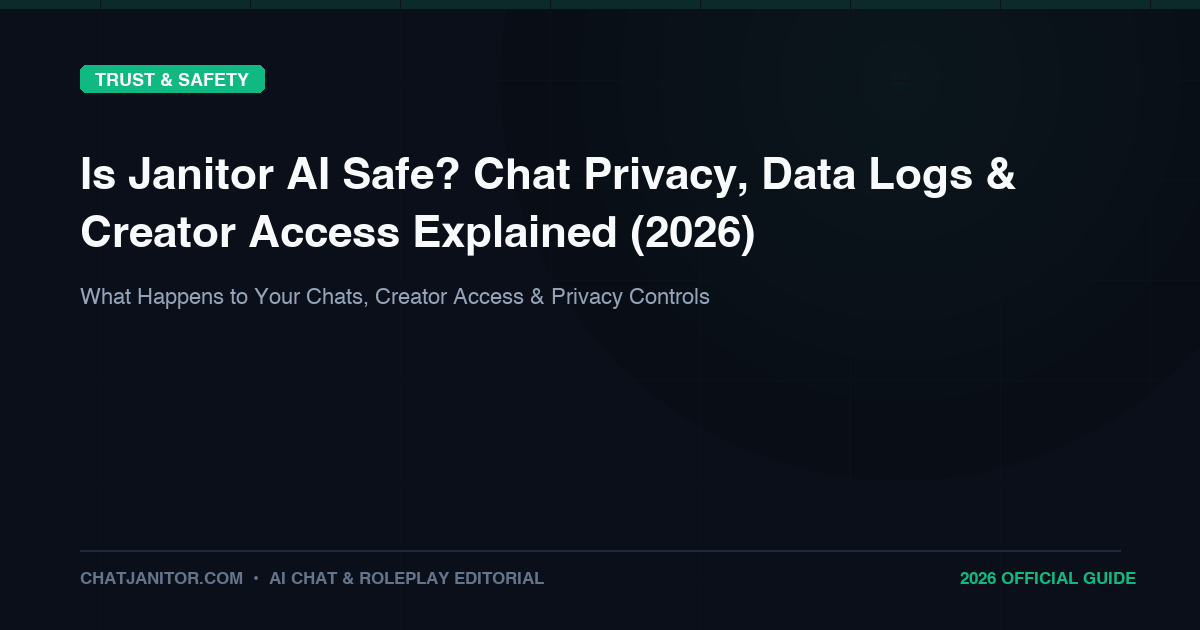 Is Janitor AI Safe? Chat Privacy, Data Logs and Creator Access Explained (2026)